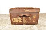 Vintage Engelse reiskoffer koffer hutkoffer jaren 30, Antiek en Kunst, Ophalen of Verzenden