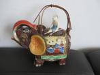 Japans Satsuma aardewerk oude theepot, olifant met berijder, Ophalen of Verzenden