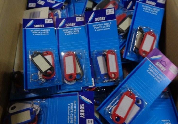 PARTIJ SORBY SLEUTELLABELS PER 4 STUKS, ., Nieuw, Ophalen of Verzenden, .