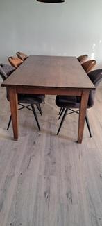 eetkamer met stoelen, Huis en Inrichting, Ophalen, Gebruikt, 4 tot 6 stoelen