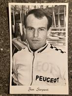 Jan Serpenti - kaart wielrennen - Peugeot 1966, Ophalen of Verzenden, Zo goed als nieuw, Buitenlandse clubs, Poster, Plaatje of Sticker