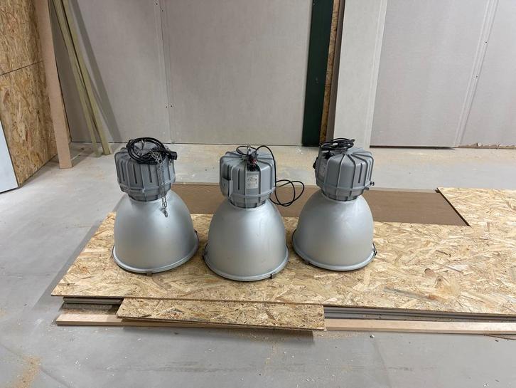 3 Industriële Hanglampen - Arcluce C3801, Huis en Inrichting, Lampen | Overige, Gebruikt, Ophalen of Verzenden