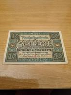Duitsland: een zeer fraai 10 Mark bankbiljet uit 1920., Postzegels en Munten, Bankbiljetten | Europa | Niet-Eurobiljetten, Ophalen of Verzenden