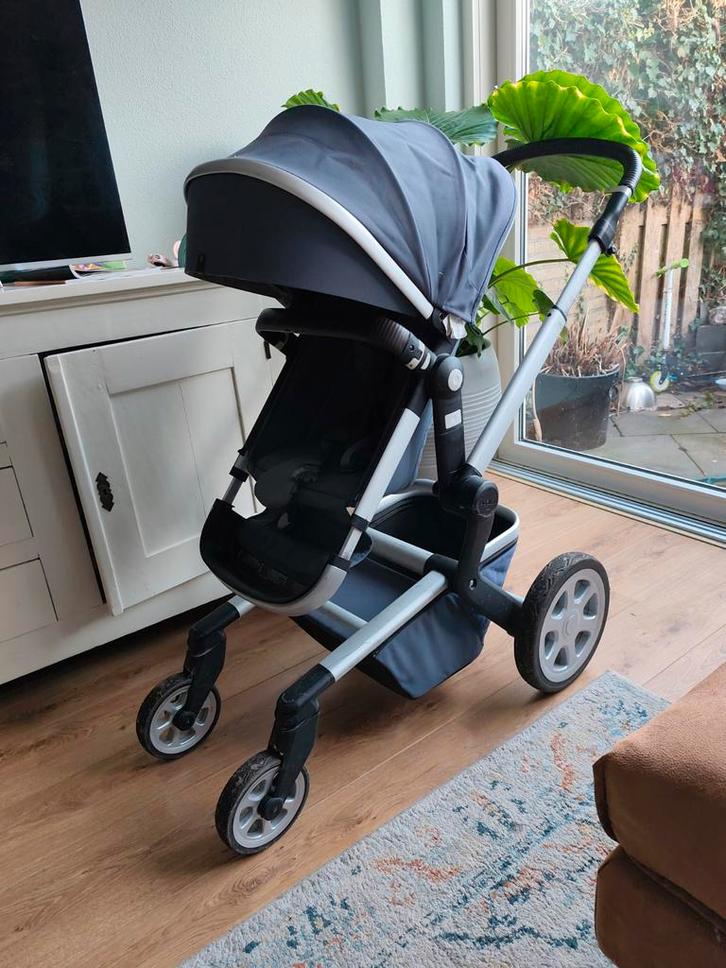 Joolz Day 2 Quadro Blue Kinderwagen, Kinderen en Baby's, Kinderwagens en Combinaties, Gebruikt, Combiwagen, Overige merken, Met reiswieg