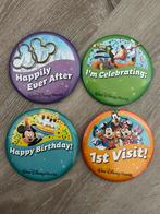 Buttons walt disney world (4 stuks), Ophalen of Verzenden