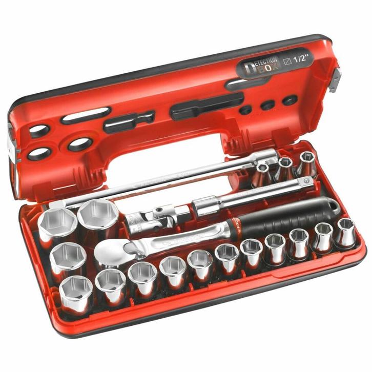 Facom SL.DBOX1PB 21 Delige Dopsleutelset 1/2&quot;, Doe-het-zelf en Verbouw, Gereedschap | Handgereedschap