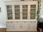Witte buffetkast met glazen deuren, Ophalen, Gebruikt, 200 cm of meer, 200 cm of meer