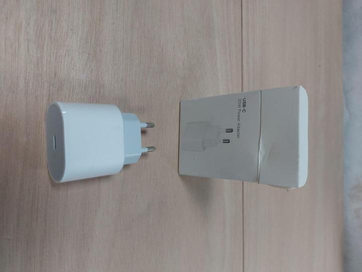 USB-C 20W Power Adapter Oplader – Wit, Telecommunicatie, Mobiele telefoons | Telefoon-opladers, Nieuw, Apple iPhone, Verzenden