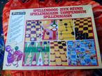 Spellendoos met stukken van schaak, dam, Backgammon etc. van, Hobby en Vrije tijd, Gezelschapsspellen | Bordspellen, Ophalen of Verzenden