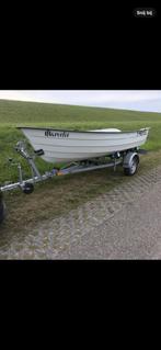 Boot 420 met 15 pk mercury incl. Kanteltrailer, Watersport en Boten, Vis- en Consoleboten, Ophalen, 10 tot 30 pk, Gebruikt, 3 tot 6 meter