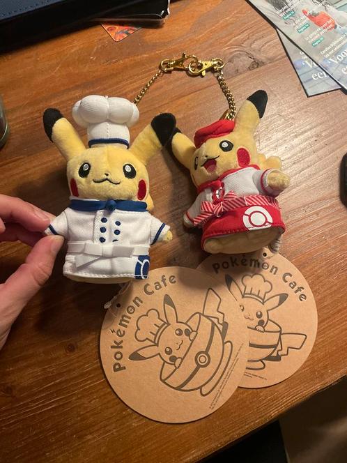 Pokemon Cafe Pikachu Knuffels - Tokyo Exclusief, Kinderen en Baby's, Speelgoed | Knuffels en Pluche, Zo goed als nieuw, Overige typen