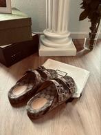 Gucci Slippers – GG Supreme Canvas – Maat 42, Slippers, Bruin, Ophalen of Verzenden, Gucci