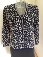 Betty Barclay zwart vestje met witte hartjes mt M, Maat 38/40 (M), Zwart, Betty Barclay, Ophalen of Verzenden