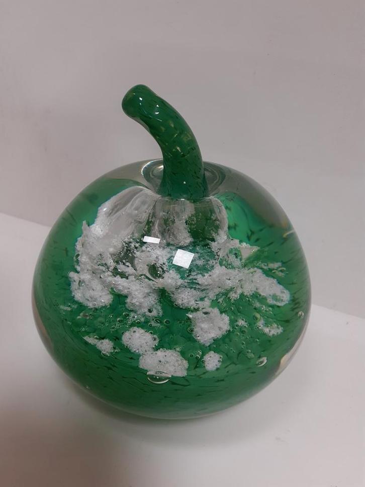 Glazen appel ontwerp Cor Schellen Leerdam WD-022, Antiek en Kunst, Antiek | Glas en Kristal, Ophalen of Verzenden