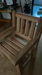 Massief onbehandeld blank houten tuinstoel., Ophalen, Nieuw, Hout