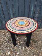 Mozaïek Tafeltje, Minder dan 55 cm, Mozaïek, Rond, Ophalen of Verzenden