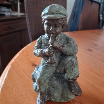 Geert Kunen Beeldje - Jongen met Fluit beschikbaar voor biedingen