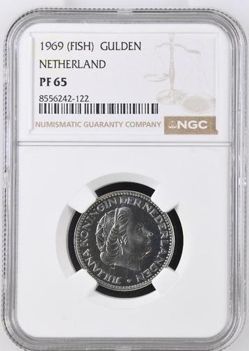 1 Gulden 1969 Vis NGC Proof 65 (€ 375) beschikbaar voor biedingen