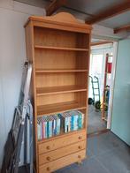 Houten Boekenkast met Lades, Klassiek, Met lade(s), 150 tot 200 cm, 25 tot 50 cm