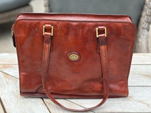 The Bridge hand tas akte tas h28xb37xd12 cm 2 vakken ZGAN, Sieraden, Tassen en Uiterlijk, Tassen | Schoudertassen, Zo goed als nieuw