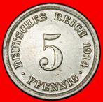 Ⰶ EAGLE (1890-1915): GERMANY 5 PFENNIGS 1914A! PRUSSIA!, Verzenden, Duitsland, Losse munt
