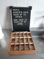 letter bord met extra letter, Huis en Inrichting, Ophalen of Verzenden, Gebruikt