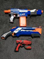 3x pistolen pistool Nerf geweren geweer speelgoed gun AK, Gebruikt, Ophalen of Verzenden