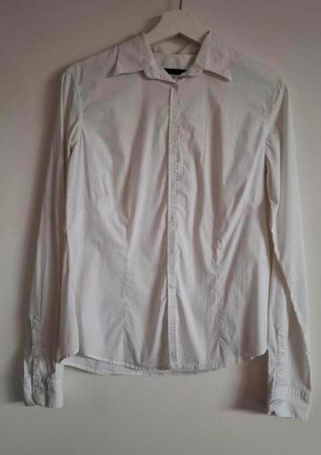 Elegante witte blouse - XL Italiaanse maatvoering  beschikbaar voor biedingen