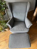 STRANDMON Ikea fauteuil incl hocker, Huis en Inrichting, Fauteuils, Ophalen, Zo goed als nieuw, 75 tot 100 cm, 50 tot 75 cm
