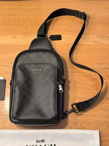 Coach Ethan sling pack nieuw origineel canvas leder tas bag beschikbaar voor biedingen