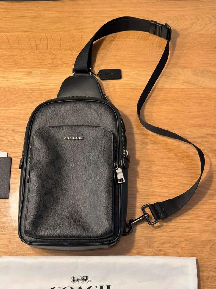 Coach Ethan sling pack nieuw origineel canvas leder tas bag, Sieraden, Tassen en Uiterlijk, Tassen | Schoudertassen, Nieuw, Overige merken