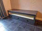 Grijs TV meubel 175x62x53 - 3 laden, Ophalen, Gebruikt, 200 cm of meer, Minder dan 100 cm