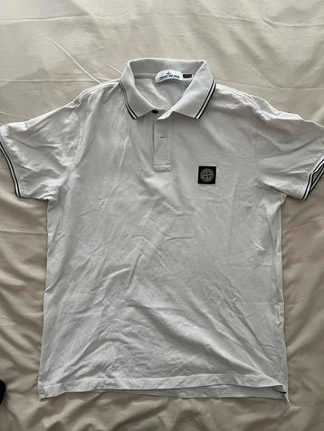 Stone Island polo slimfit wit XL beschikbaar voor biedingen