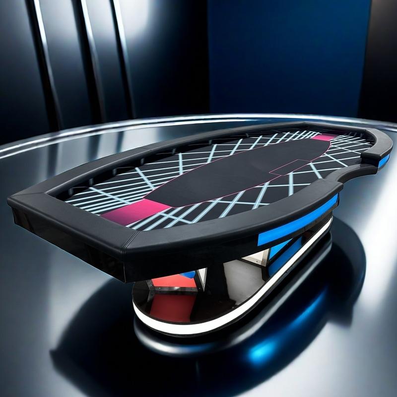 XXL Pokertafel met led ️ ️, Vijf spelers of meer, Ophalen, Nieuw