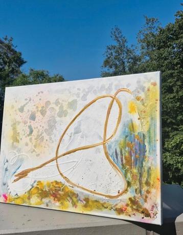 Abstract Schilderij - 50x70cm beschikbaar voor biedingen