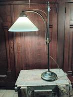 Bronzen Tafellamp - Verstelbaar, Huis en Inrichting, Lampen | Vloerlampen, Gebruikt, Ophalen of Verzenden, Glas, Minder dan 100 cm