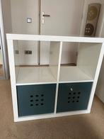 Ikea Kallax kastje, 2x2 vakken, wit, zonder inzetbakken, Ophalen, Met plank(en), Gebruikt, 50 tot 100 cm