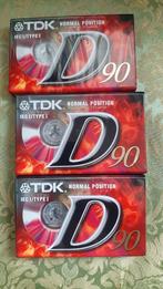 3 x TDK D120 Normal Position Type I cassettes, Cd's en Dvd's, Cassettebandjes, 2 t/m 25 bandjes, Overige genres, Ophalen of Verzenden