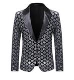 Heren zilveren ruiten glitter colbert blazer jasje mannen, Kleding | Heren, Verzenden, Nieuw