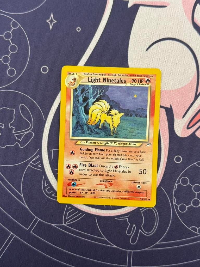 Pokémon kaarten Light Ninetales #50, Ophalen of Verzenden, Zo goed als nieuw, Losse kaart