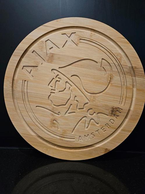 Houten borrelplank met logo, Huis en Inrichting, Woonaccessoires | Tekstborden en Spreuken, Nieuw, Ophalen of Verzenden