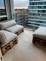 Steigerhouten loungeset met bijpassende kussen, Tuin en Terras, Tuinsets en Loungesets, Ophalen, Gebruikt, Steigerhout