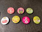 Looney Tunes Warner Bros Daffy Bugs vintage buttons strip, Verzamelen, Speldjes, Pins en Buttons, Zo goed als nieuw, Verzenden