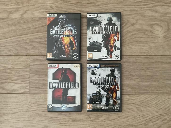 Battlefield PC Games - Collectie, Spelcomputers en Games, Games | Pc, Gebruikt, Shooter, 3 spelers of meer, Vanaf 16 jaar, Eén computer