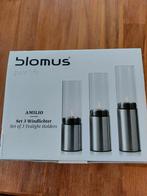 Nieuw Blomus windlichten, theelichthouders, Overige materialen, Nieuw, Ophalen of Verzenden, Zwart