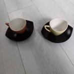 Twee kop en schotels., Ophalen of Verzenden