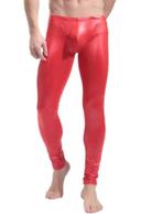 Heren legging leer look rood (sexy broek leren mannen), Kleding | Heren, Broeken en Pantalons, Nieuw, Verzenden, Rood