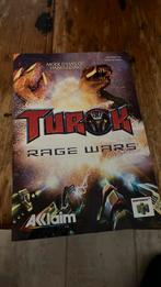 Turok rage nintendo 64 booklet boekje manual handleiding, 1 speler, Ophalen of Verzenden, Gebruikt