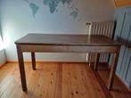 Massieve Houten Tafel, Ophalen, Gebruikt, 100 tot 150 cm, Landelijk