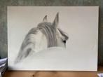 Paarden Canvas, Antiek en Kunst, Kunst | Schilderijen | Klassiek, Ophalen of Verzenden